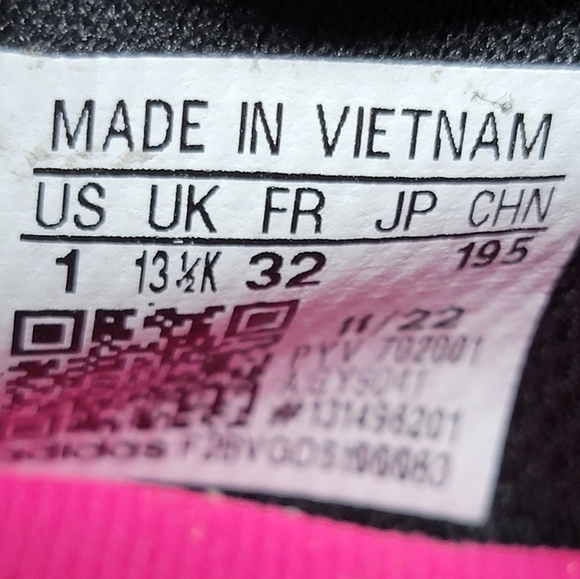 Adidas Copa Pure.4 Fg Jr GY9041 Soccer Cleats Black White Pink Youth Size 1 New - Picture 4 of 11